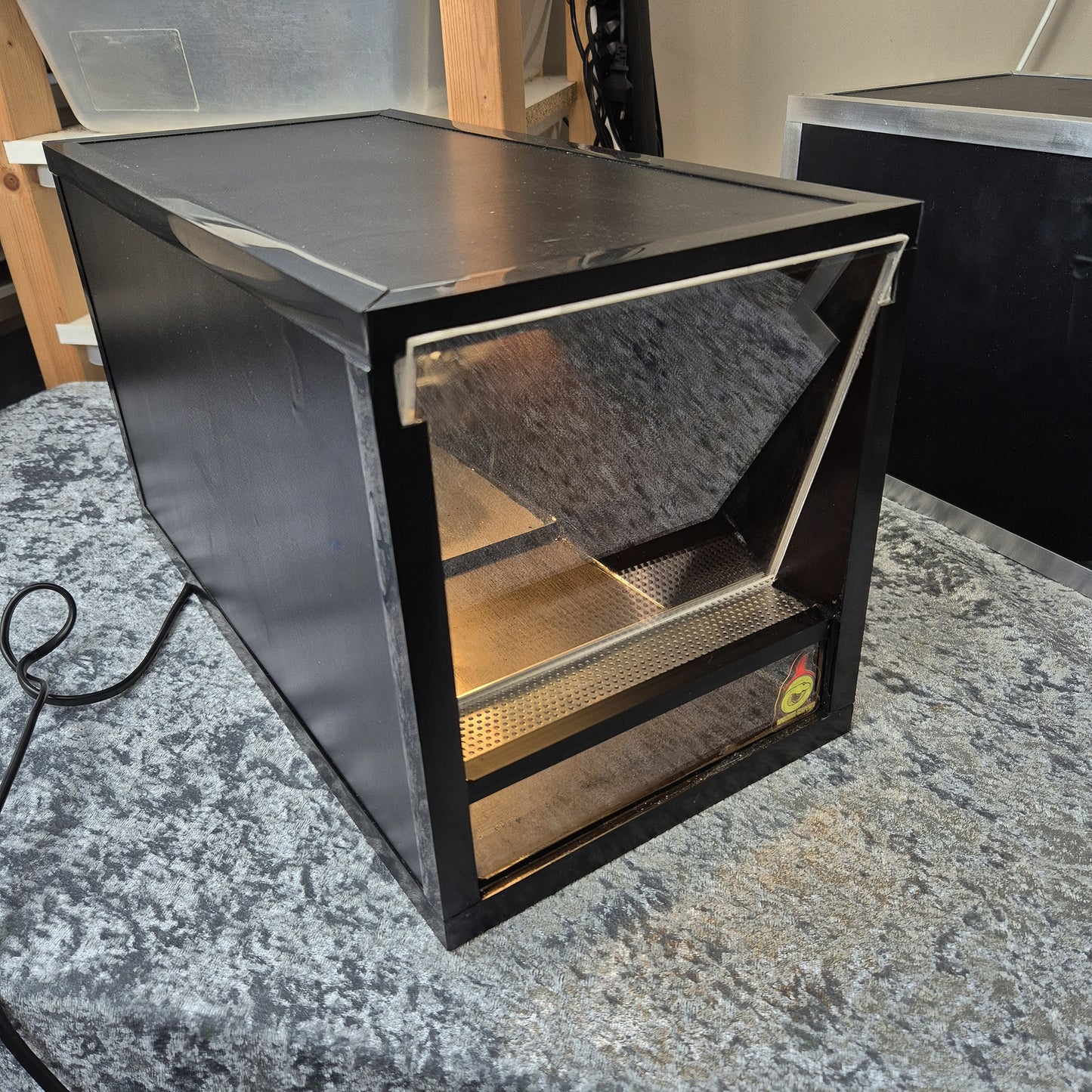 Terrarium 40×20×20 cm Veilig & Efficiënt Terrarium voor Kleine Reptielen