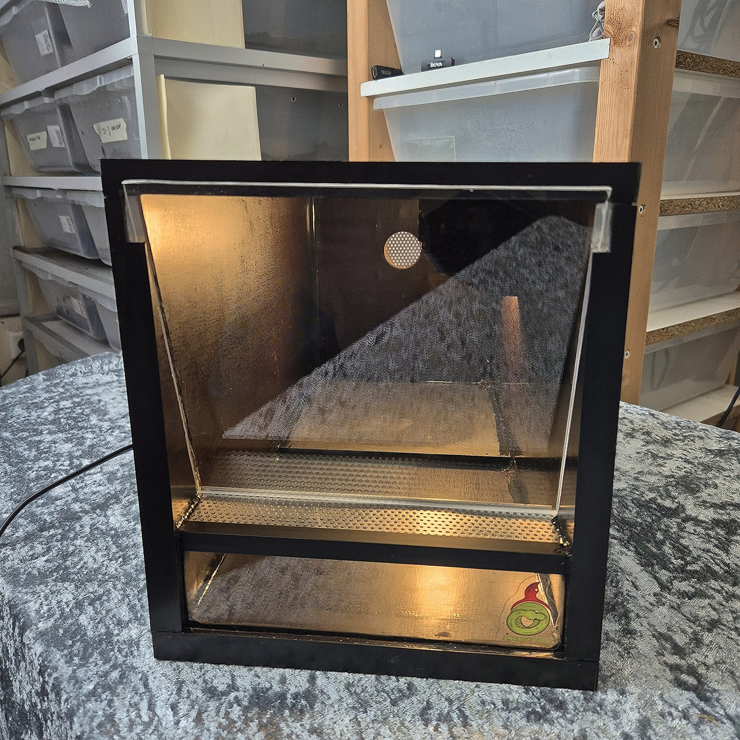 Terrarium 40×20×20 cm Veilig & Efficiënt Terrarium voor Kleine Reptielen