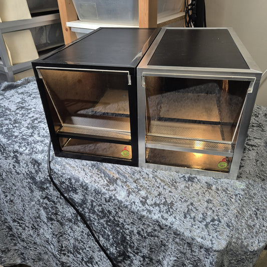 Terrarium 40×20×20 cm Veilig & Efficiënt Terrarium voor Kleine Reptielen
